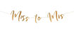 Picture of CONFETTBANNER MISS TO MRS ROSE GOLD 18X76CM